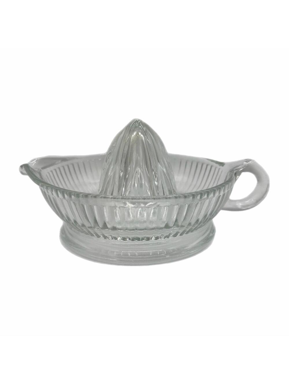 Vintage Anchor Hocking Clear Glass Citrus Juicer Reamer – Mid- Century